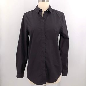 Everlane Black Collared Button Down Blouse